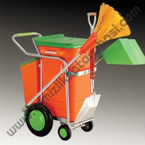 tekli çöp toplama arabası